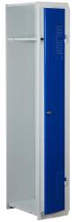 Kovona Kevin lapraszerelt elemes szekrény, 1 rész, kiegészítő modul, elfordítható zár, szürke/kék