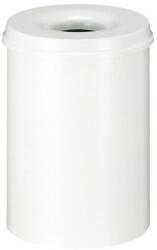 VEPA BINS TŰZÁLLÓ FÉM SZEMETES, 30 L, FEHÉR