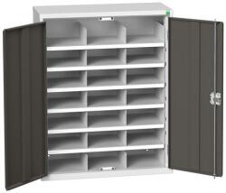 bott Verso fém műhelyszekrény rekesszel, 100 x 80 x 35 cm, 21 rekeszes, szürke-antracit
