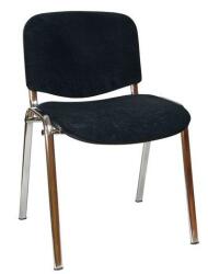 ALBA CR ISO Velours Chrom konferenciaszék, fekete