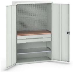 bott Fiókos műhelyszekrény Bott Verso, 200 x 130 x 55 cm, 1 polc, 2 fiók, szürke-szürke