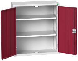 bott Műhelyszekrény polcokkal Bott Verso, 90 x 80 x 35 cm, 2 polc, szürke-piros