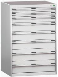 bott Műhely fiókos szekrény Bott Cubio 200, 120 x 80 x 75 cm, 8 fiókos, szürke-szürke