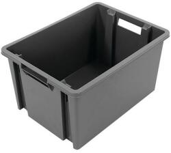 Novap NovaBac egymásra rakható műanyag doboz, szürke, 18 l