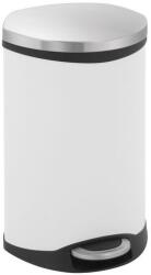 EKO Shell szemetes, 18 l, fehér/matt rozsdamentes acél