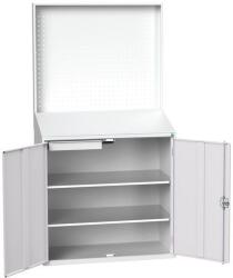 bott munkaállomás, perforált panellel, 200 x 105 x 55 cm, szürke-szürke