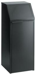 VAR Fém szemétkosár szelektív hulladékgyűjtéshez VAR, űrtartalma 68 l, fekete