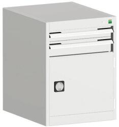 bott Műhely fiókos szekrény Bott Cubio, 70 x 52, 5 x 65 cm, 2 fiók, 1 szekrény, szürke-szürke