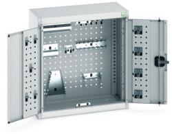 bott Cubio akasztós szekrény szerszámtartókkal és perforált panelekkel, 70 x 65 x 32, 5 cm, 20 tartó, szürke-szürke