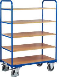 Cordes Magaspolcos kocsi, 250 kg-ig, 5 polcos, 153 x 106 x 60 cm, kék