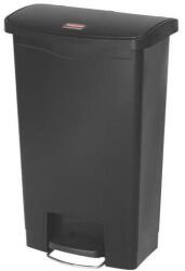Rubbermaid Front Step műanyag szemetes kosár, 50 l térfogat, fekete