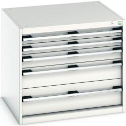 bott Műhely fiókos szekrény Bott Cubio, 70 x 80 x 75 cm, 5 fiókos, szürke-szürke