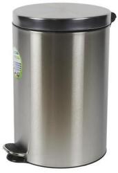 ALDA Basic fém szemetes kosár, 20 l térfogat, matt rozsdamentes acél