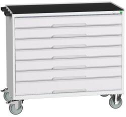 bott Verso mobil íróasztal fiókokkal, 96, 5 x 105 x 55 cm, 7 fiókos, matt, szürke-szürke