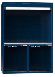 POLAK Vezérlő munkaállomás, 1462 x 753 x 1969 mm, sötétkék