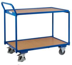 Variofit Polcos kocsi fogantyúval, 250 kg-ig, 2 polc, 101 x 112, 5 x 62, 5 cm, kék