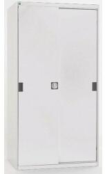 bott Műhelyszekrény tolóajtókkal, 200 x 130 x 52, 5 cm, 4 polccal, szürke-szürke