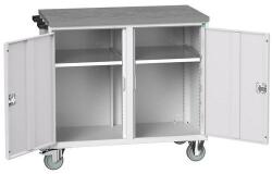 bott Karbantartó fiókos kocsi Bott Verso, 98 x 105 x 60 cm, 2 szekrény, linóleum, szürke-szürke