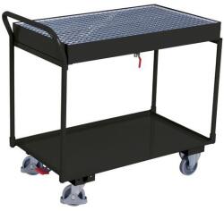 Variofit Cseppfogó kocsi ráccsal, 250 kg-ig, 112, 5 x 61 x 102 cm, 60 l, szürke