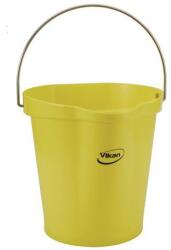 Vikan Műanyag vödör kiöntővel, étkezésre alkalmas, 12 l, sárga