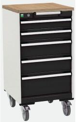 bott Cubio mobil fiókos szekrény, 99 x 52, 5 x 52, 5 cm, 5 fiókos, multiplex, sz? ? rke-antracit