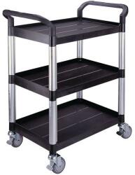 Matador Polipropilén polcos kocsi két fogantyúval, 3 polccal, teherbírása 250 kg - manutan - 144 361 Ft