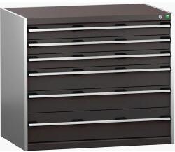 bott Műhely fiókos szekrény Bott Cubio 200, 90 x 105 x 75 cm, 6 fiókos, szürke-antracit