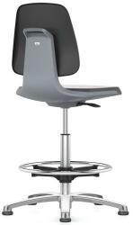 Bimossa Labsit 9121E munka antisztatikus ESD szék Flex 3D funkcióval, szövet, siklóval, fekete