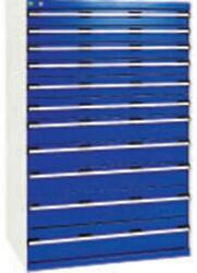 bott SL-107 fiókos műhelyszekrény, 160 cm magas, 11 fiókos