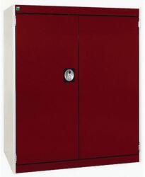 bott Műhelyszekrény Bott Cubio, 100 x 80 x 65 cm, perforált ajtó, szürke-piros