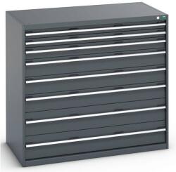 bott Műhely fiókos szekrény Bott Cubio 200, 120 x 130 x 75 cm, 8 fiókos, antracit-antracit
