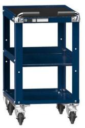 POLAK Műhelykocsi ZL, 3 polc, 785 x 442 x 600 mm, sötétkék