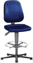 Bimossa Munkahelyi antisztatikus ESD szék Bimos Unitec 9651E siklóval, lábtartóval, szövet, kék