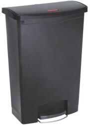 Rubbermaid Slim Jim Step On Front Step szemeteskuka, műanyag, 90 l, fekete