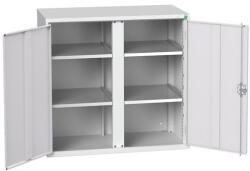 bott Fém karbantartó szekrény Bott Verso, 100 x 105 x 55 cm, 4 polcos, szürke-szürke