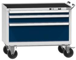 POLAK Műhelykocsi ZCM59-1, 54x27D, 1037 x 600 x 855 mm, szürke-sötétkék