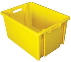 Novap NovaBac egymásra rakható műanyag doboz, sárga, 54 l