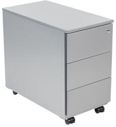 Robberechts Mobil konténer Lugnos, szürke, 3 fiókos - manutan - 156 248 Ft