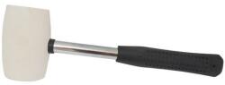 TopTrade gumikalapács, fehér, fém nyéllel, profi, átmérő: 50 mm / 450 g, profi