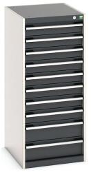 bott Műhely fiókos szekrény Bott Cubio, 120 x 52, 5 x 65 cm, 10 fiókos, szürke-antracit