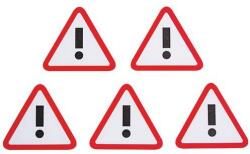 Smit Visual Háromszög alakú felkiáltójel mágnes Smit Visual, fehér/piros