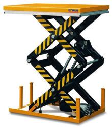 Kraus Hidraulikus emelőasztal Kraus, 2 000 kg-ig, asztallap méret 130 x 85 cm - manutan - 2 036 318 Ft