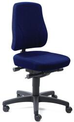 Bimos Munkaszék Bimos All In One 9633 kerekekkel lábtámasz nélkül, szövet ülés, alacsony háttámla, sötétkék