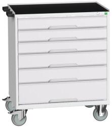 bott Verso mobil íróasztal fiókokkal, 96, 5 x 80 x 55 cm, 6 fiókos, matt, szürke-szürke