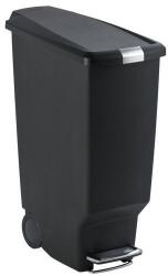 simplehuman Slim Step Can szemetes, 40 l, fekete