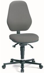 Bimossa Antisztatikus ESD munkaszék Bimos Basic 9155E kerekekkel, lábtartó nélkül, szövet, magas háttámla, szürke