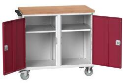 bott Karbantartó fiókos kocsi Bott Verso, 98 x 105 x 60 cm, 2 szekrény, multiplex, szürke-piros