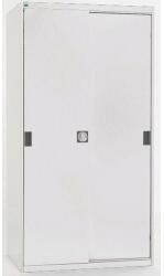 bott Műhelyszekrény tolóajtókkal, 200 x 105 x 52, 5 cm, 4 polccal, szürke-szürke