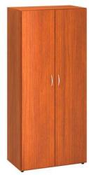 Alfa Office Alfa 500 magas, széles szekrény, 178 x 80 x 47 cm, ajtóval, cseresznye mintázat - manutan - 179 083 Ft