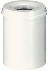 VEPA BINS Tűzálló fém szemetes - 80 l, fehér